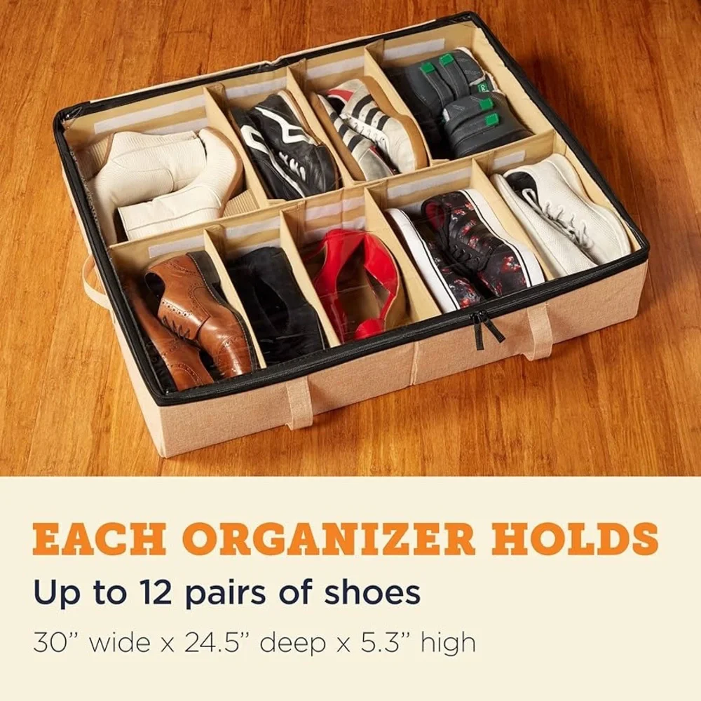 storageLAB under-bed shoe organizer